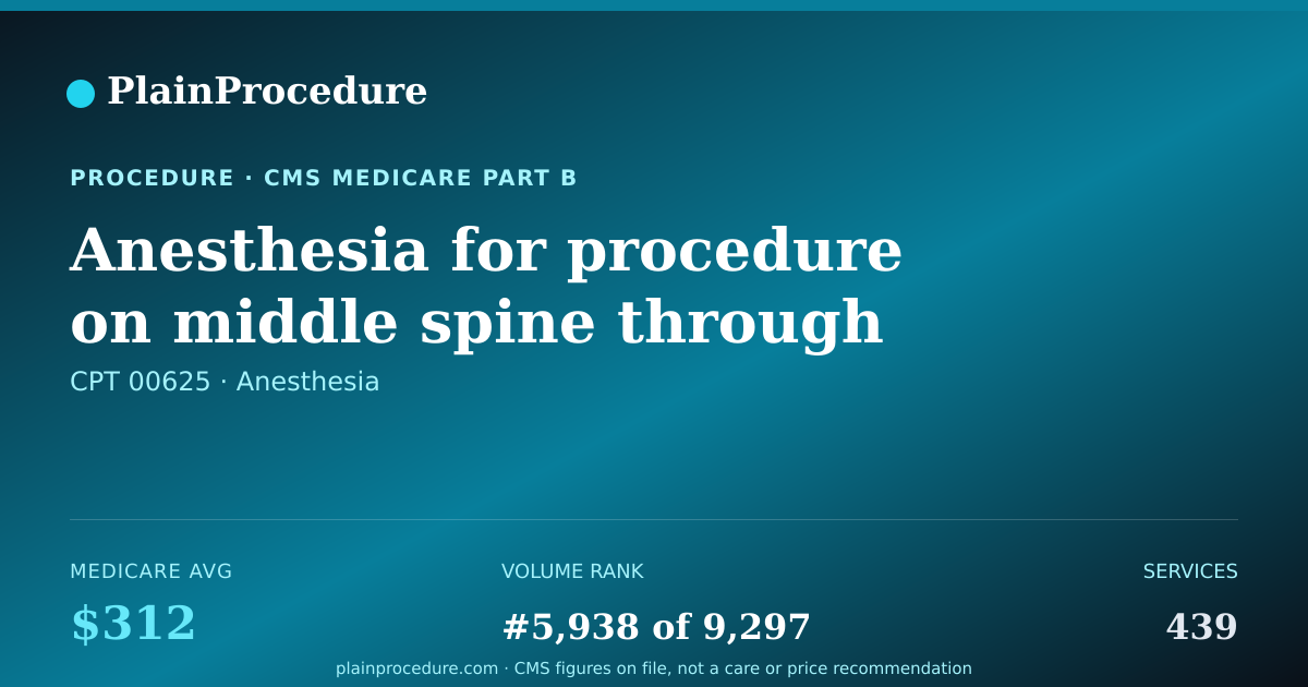 Shareable card for Anesthesia For Procedure On Middle Spine Through Chest Wall