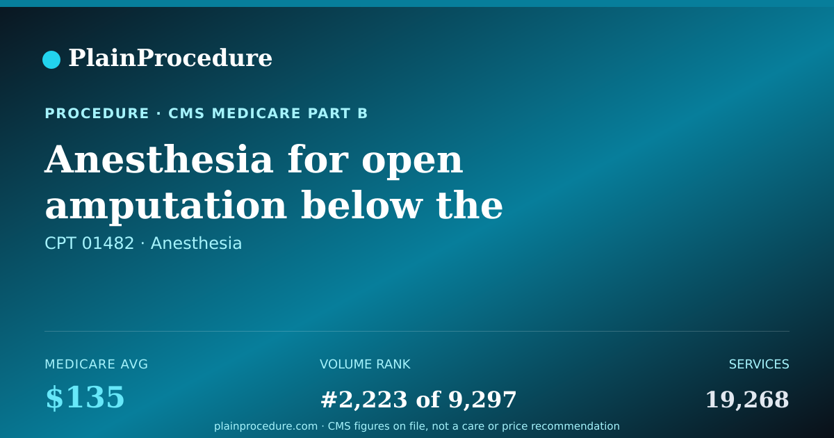 Shareable card for Anesthesia For Open Amputation Below The Knee