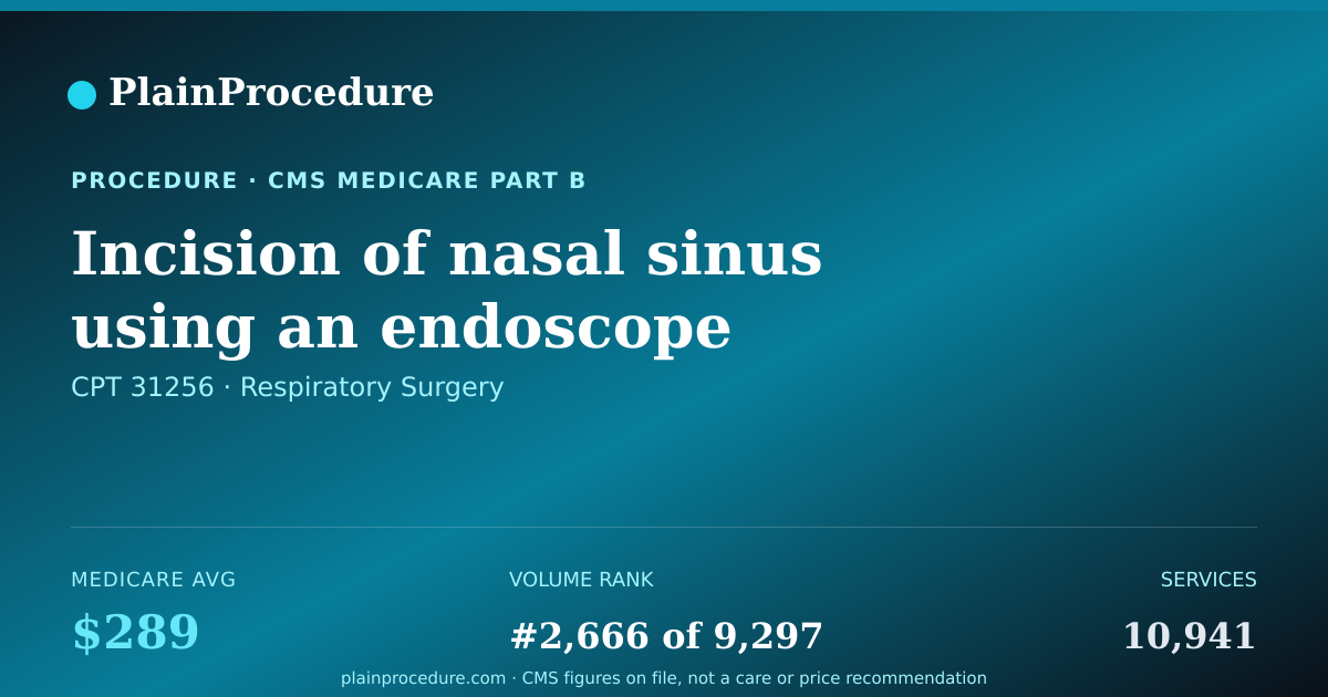 Shareable card for Incision Of Nasal Sinus Using An Endoscope