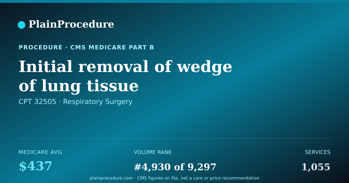 Shareable card for Initial Removal Of Wedge Of Lung Tissue