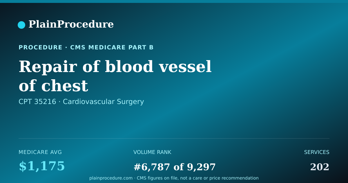 Shareable card for Repair Of Blood Vessel Of Chest