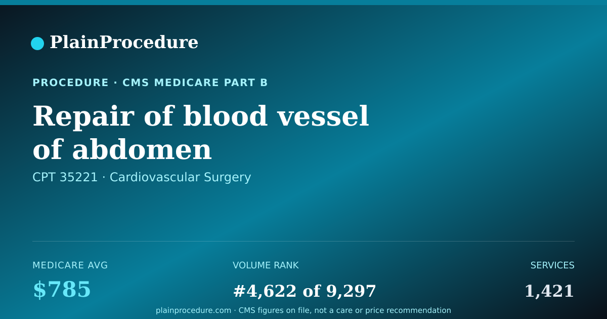 Shareable card for Repair Of Blood Vessel Of Abdomen