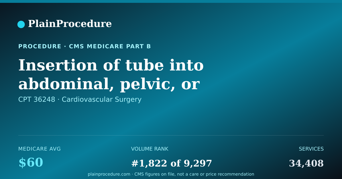 Shareable card for Insertion Of Tube Into Abdominal, Pelvic, Or Leg Artery, Additional Second, Third, And Beyond
