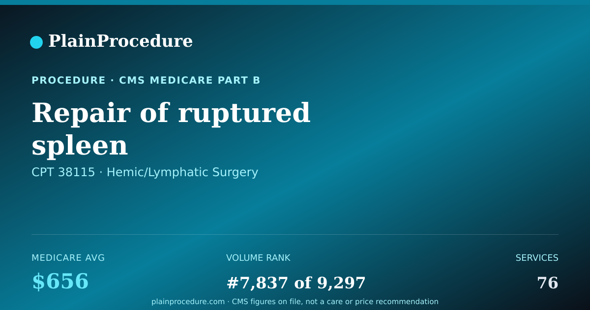 Shareable card for Repair Of Ruptured Spleen