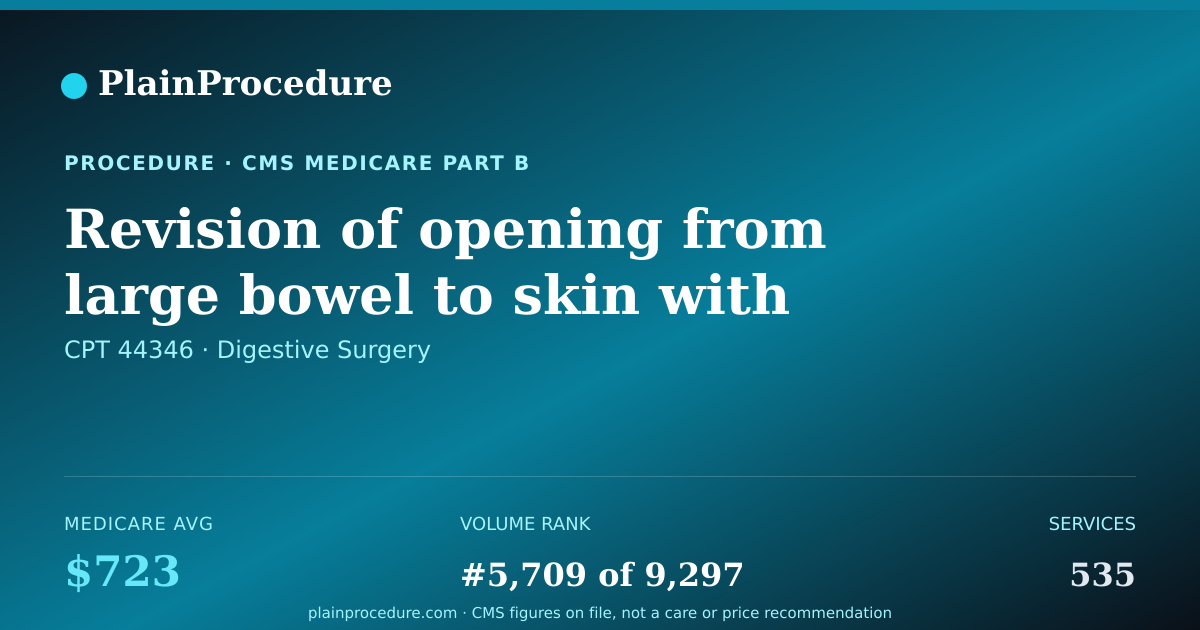Shareable card for Revision Of Opening From Large Bowel To Skin With Repair Of Hernia