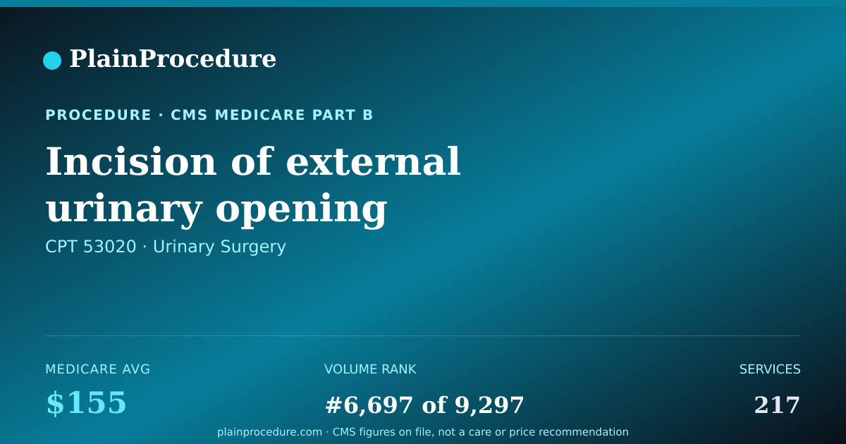 Shareable card for Incision Of External Urinary Opening