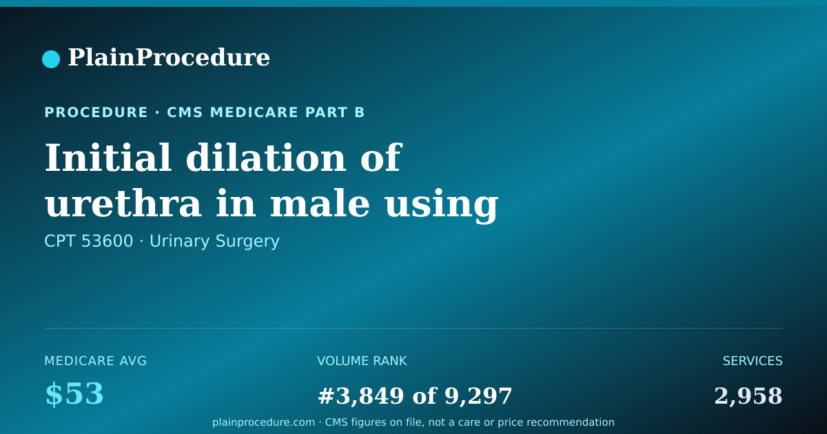 Shareable card for Initial Dilation Of Urethra In Male Using Dilator