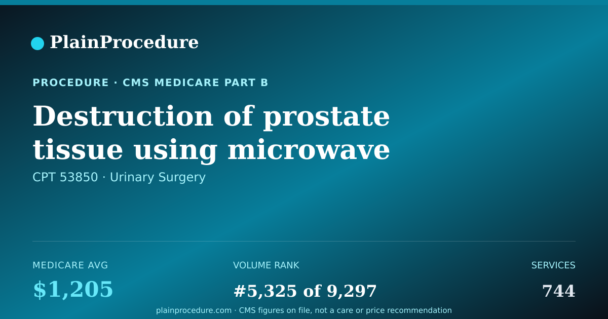 Shareable card for Destruction Of Prostate Tissue Using Microwave Induced Heat