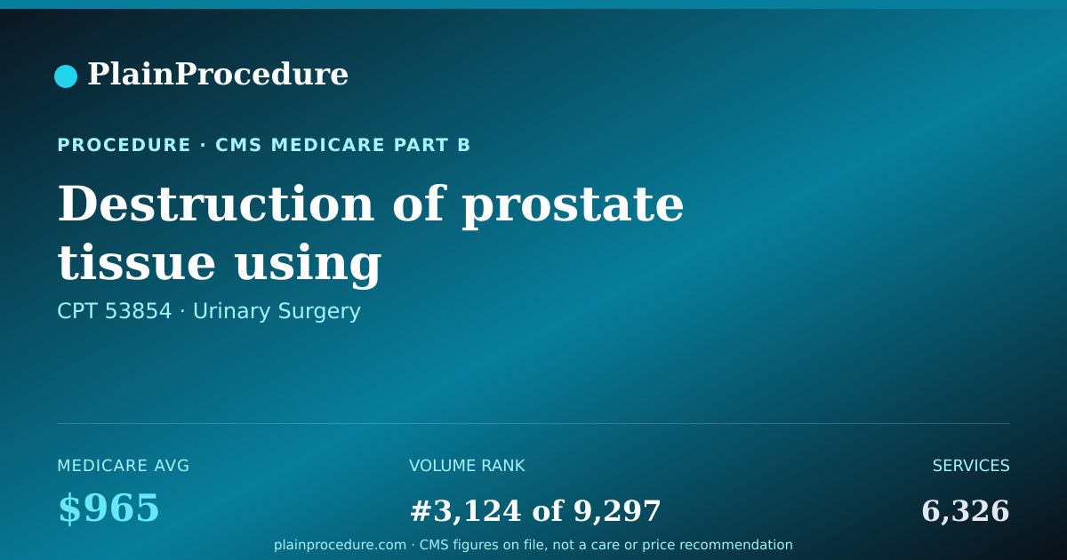 Shareable card for Destruction Of Prostate Tissue Using Radiofrequency Induced Heated Water Vapor
