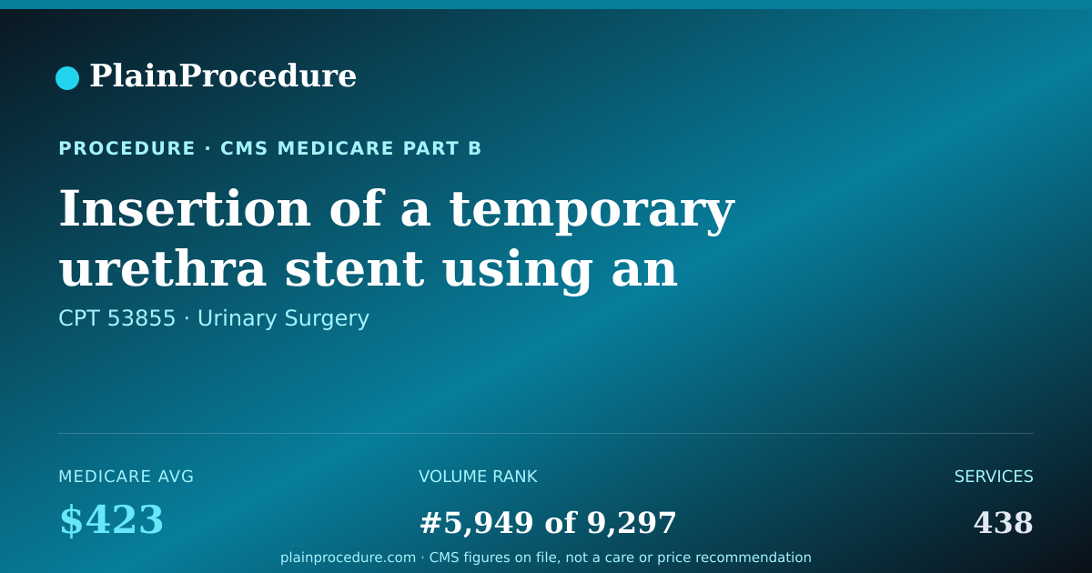 Shareable card for Insertion Of A Temporary Urethra Stent Using An Endoscope