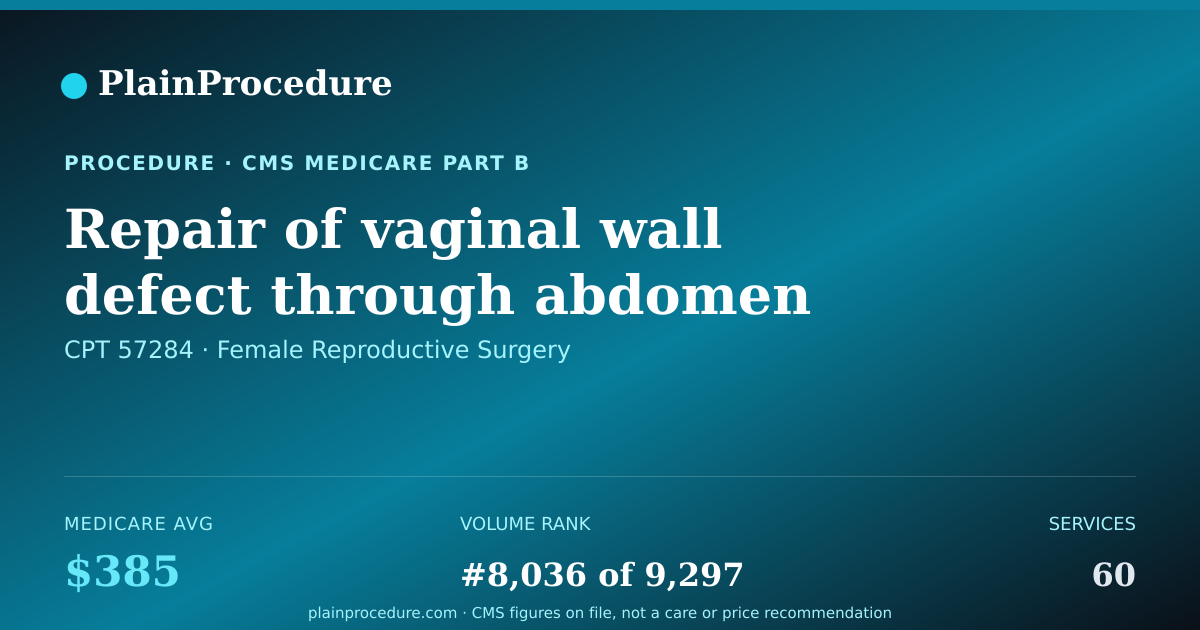 Shareable card for Repair Of Vaginal Wall Defect Through Abdomen