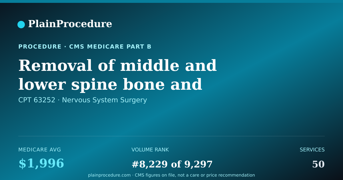 Shareable card for Removal Of Middle And Lower Spine Bone And Artery-Vein Malformation