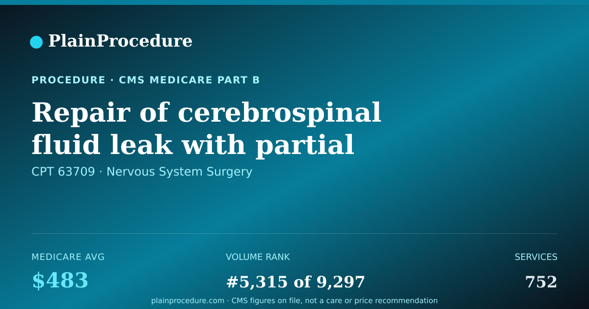 Shareable card for Repair Of Cerebrospinal Fluid Leak With Partial Removal Of Vertebra