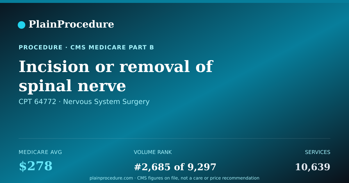 Shareable card for Incision Or Removal Of Spinal Nerve