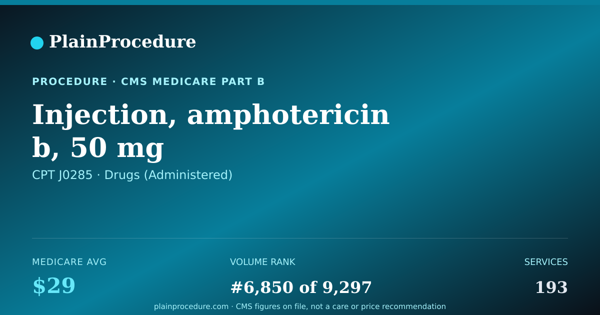 Shareable card for Injection, Amphotericin B, 50 Mg